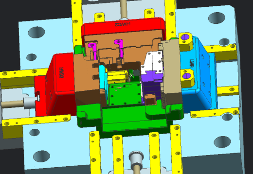 日系打印机主体复杂模具设计缩略图